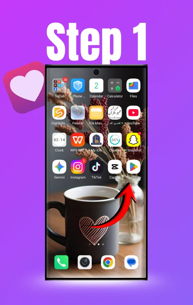Step 1: Open the Play Store image
