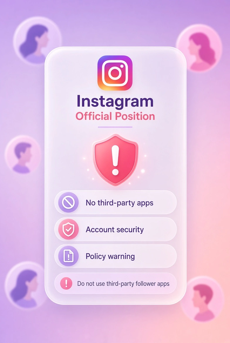 TopFollow APK Risks 2026: Login Problems, Security Dangers & Safer Alternatives 3 Instagram offical warning 1